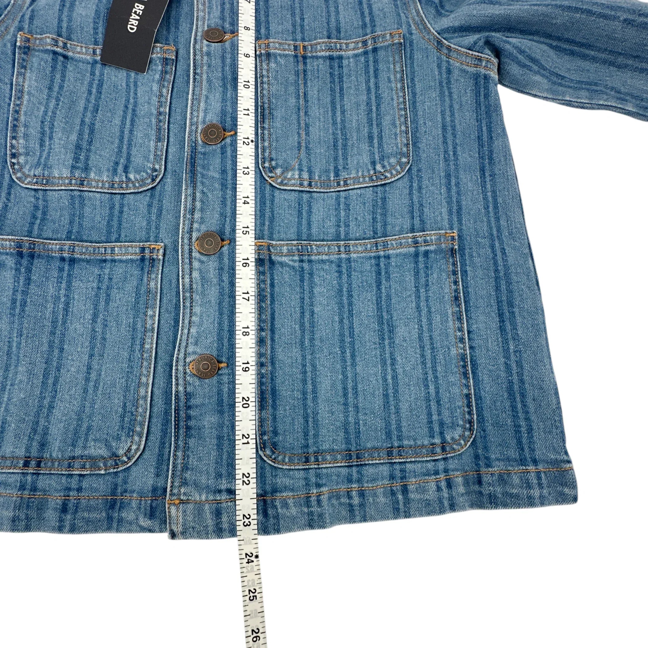 VERONICA BEARD Dahl Striped Denim Jacket XS - flyKAMP