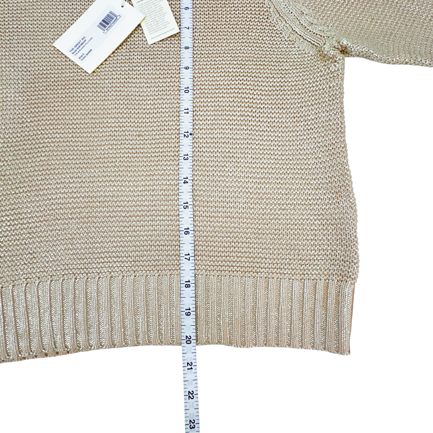 THE GREAT. The Shrunken Pullover. in Shimmer 2|M