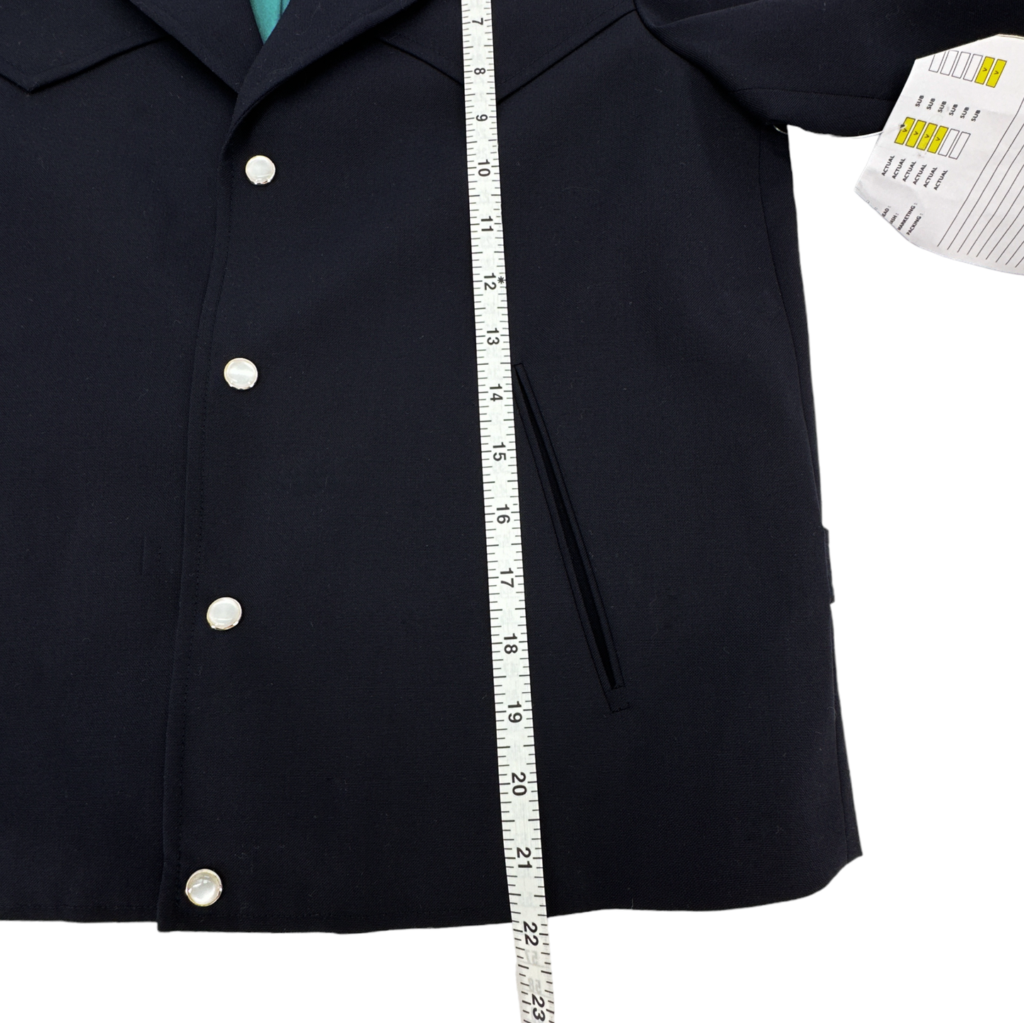 The GREAT. The Western Suiting Jacket. in Navy 1 | S