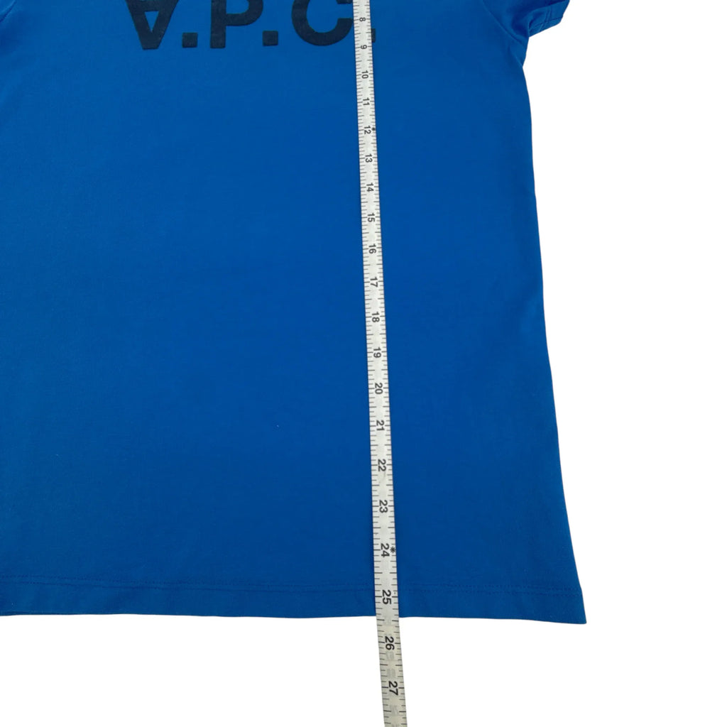 A.P.C. VPC Logo Tee Royal Blue XS - flyKAMP