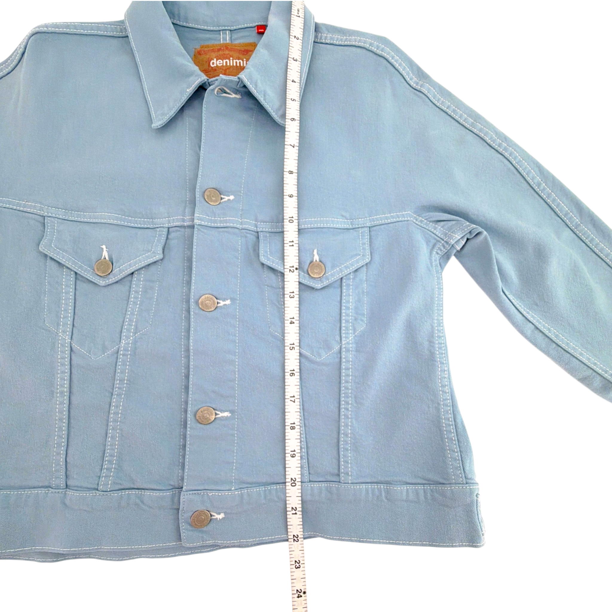 DENIMIST Moore Trucker Jacket in Malibu Blue M Denimist