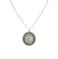 VIRGINS SAINTS & ANGELS Disco Virgin Charm Necklace Silver&Light Colorado Topaz - flyKAMP