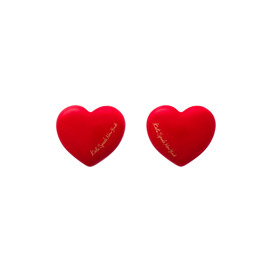KATE SPADE New York Heart You Statement Studs || Red