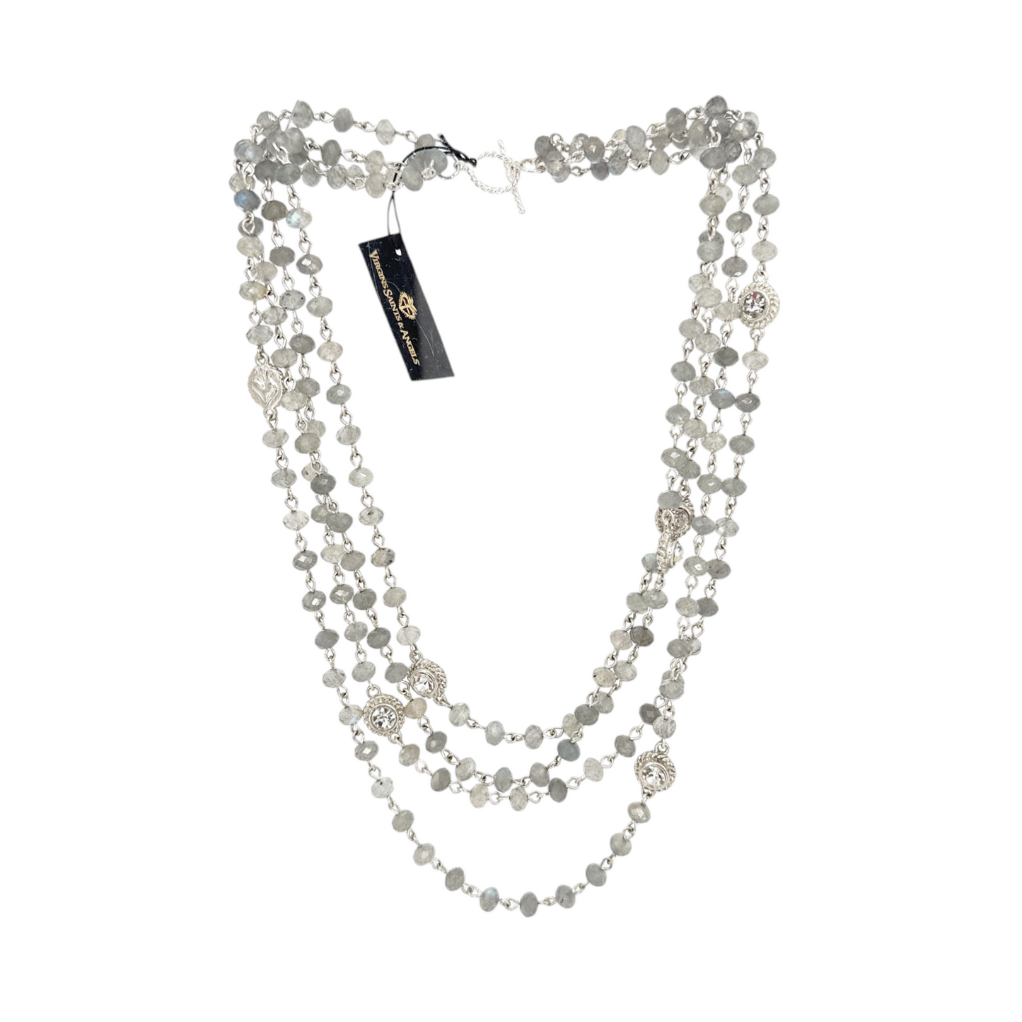 VIRGINS SAINTS & ANGELS VSA Magdalena 6mm Lux Labradorite & Silver