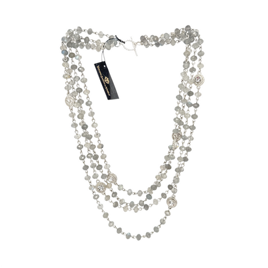 VIRGINS SAINTS & ANGELS VSA Magdalena 6mm Lux Labradorite & Silver