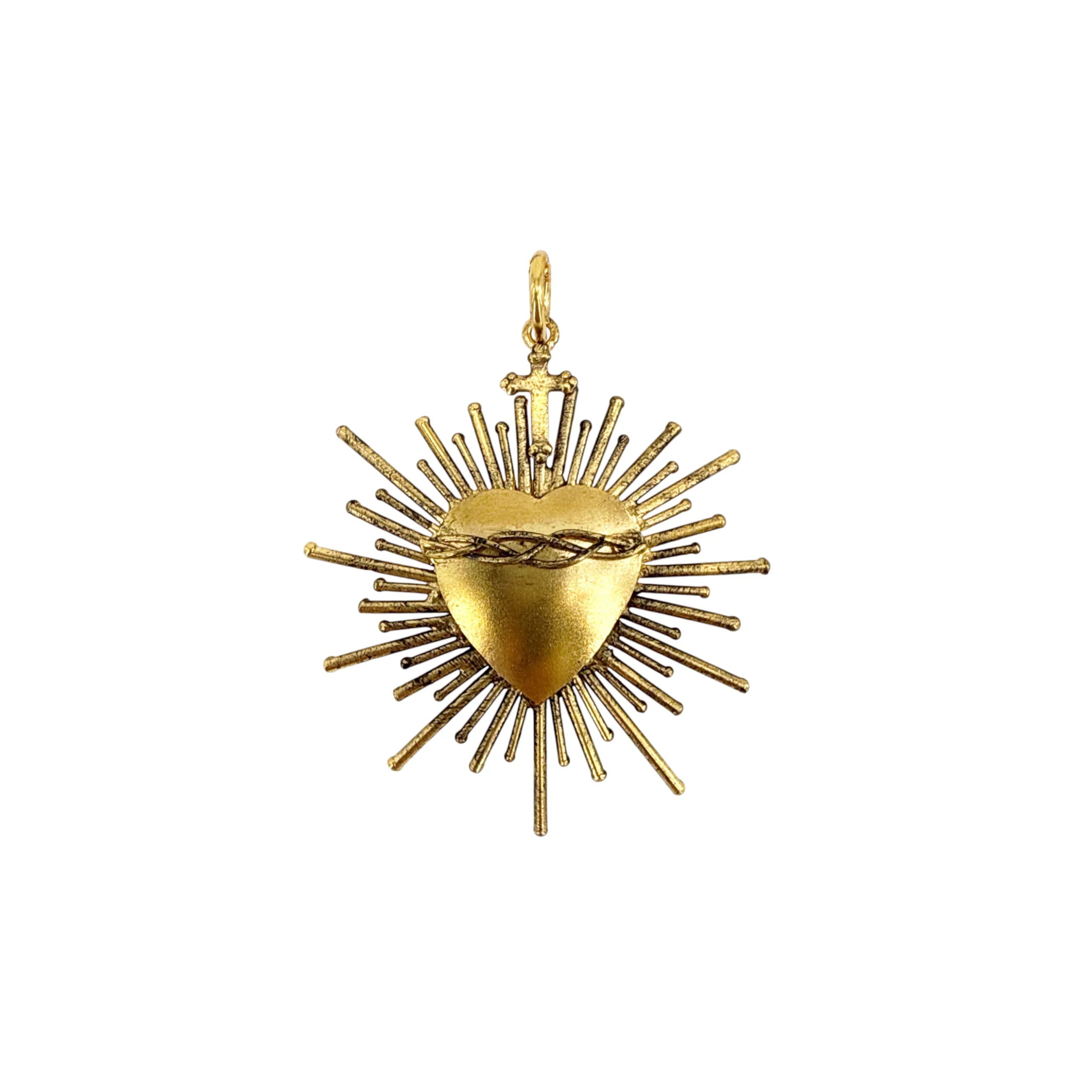 VIRGINS SAINTS & ANGELS VSA Sacred Flame Charm in Gold - flyKAMP