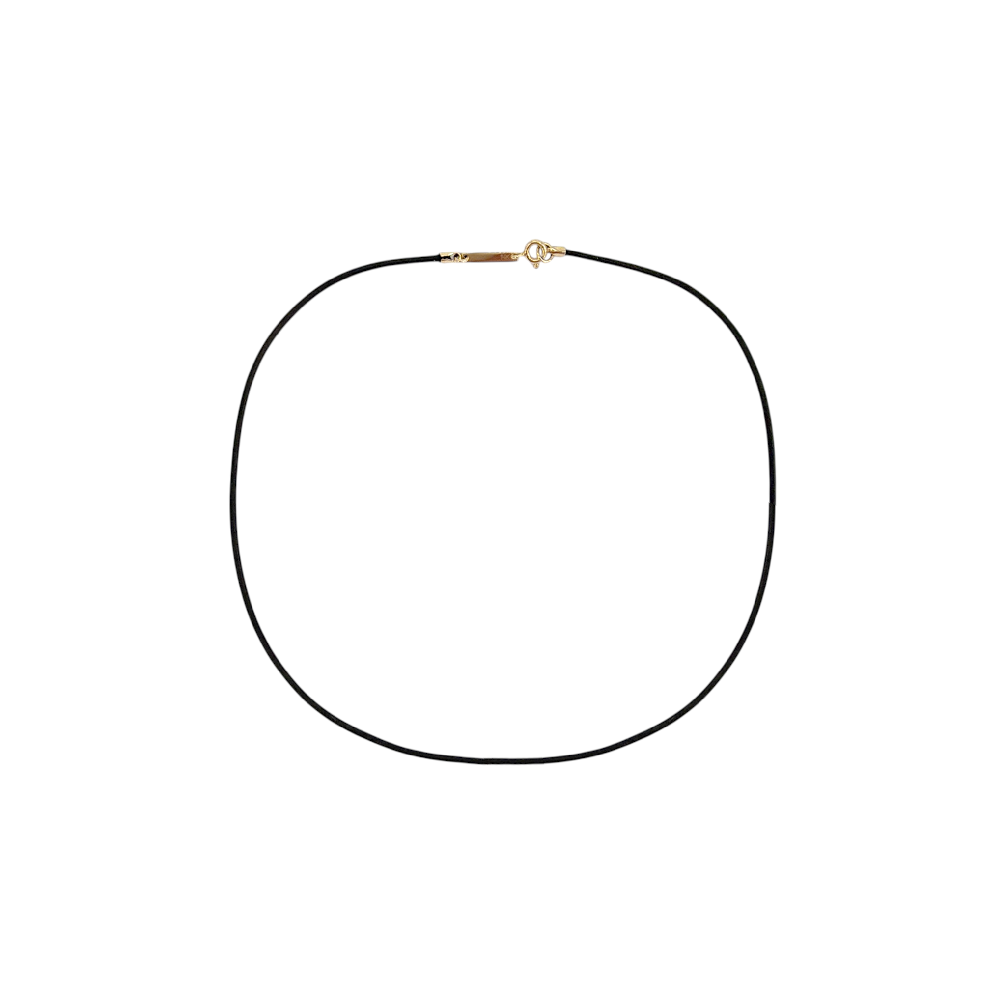 ZOE CHICCO 14k Gold Leather Cord Necklace in Black Zoe Chicco
