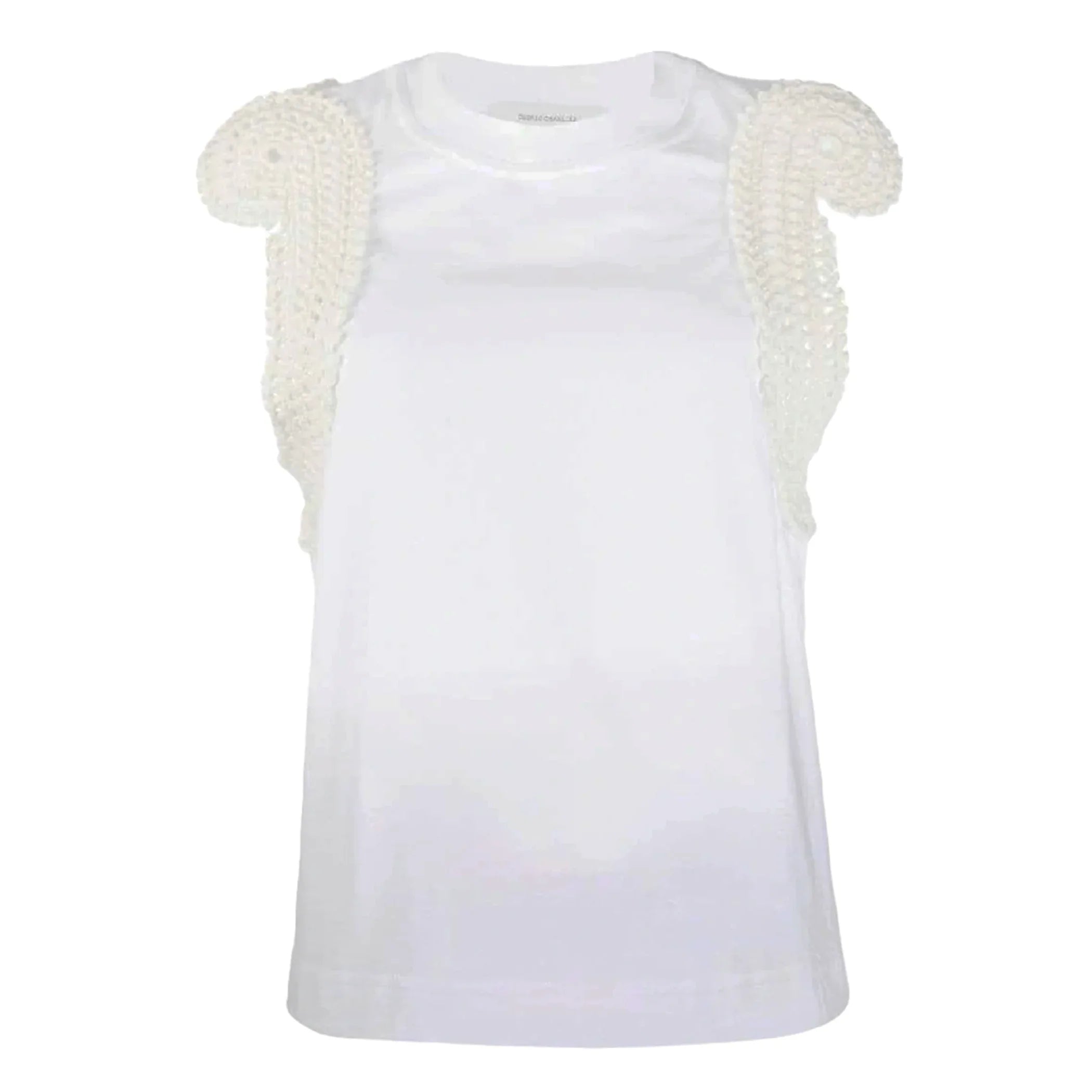 CÉDRIC CHARLIER Knitted Trim Vest Top S - flyKAMP