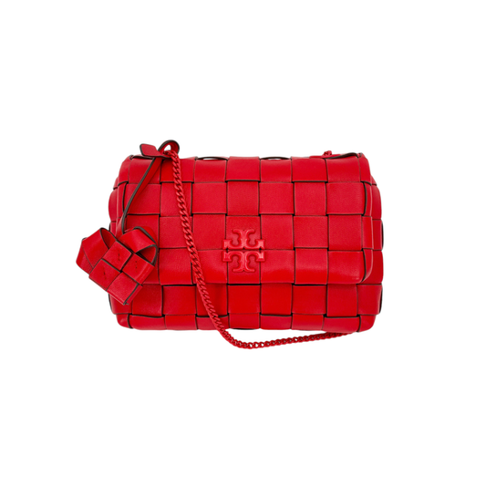 TORY BURCH Kira Heart Woven Mini Bag