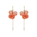 ALEX+ANI New York Botanical Garden Peony Petal Statement Earrings - flyKAMP