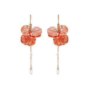 ALEX+ANI New York Botanical Garden Peony Petal Statement Earrings