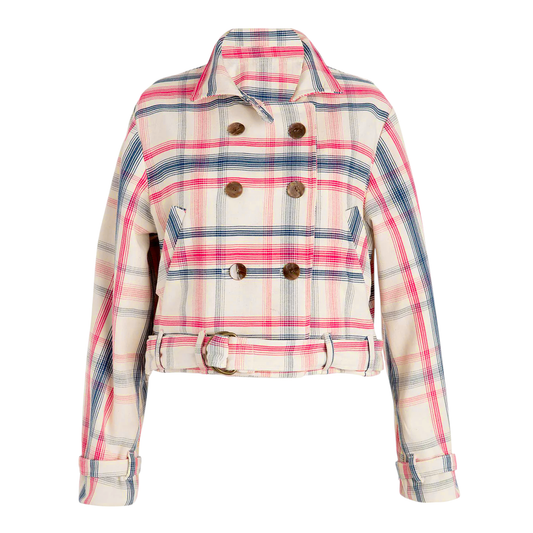 ALIX of BOHEMIA Domino Woven Plaid Jacket M