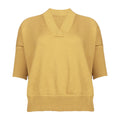 ANTHROPOLOGIE Araminta Pullover Sweater in Mustard Yellow XS - flyKAMP