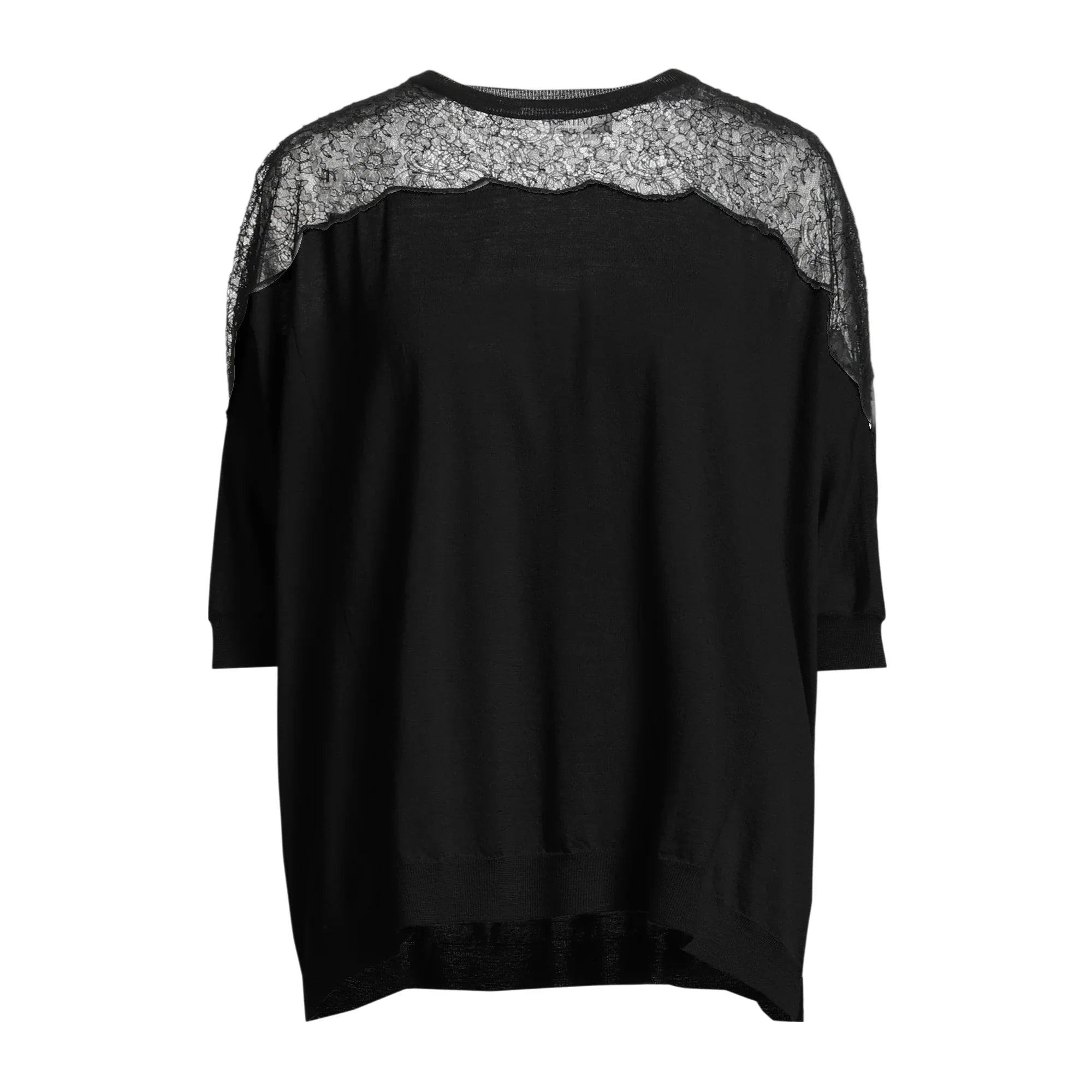 VALENTINO GARAVANI Lace Panel Detail Sweater S - flyKAMP