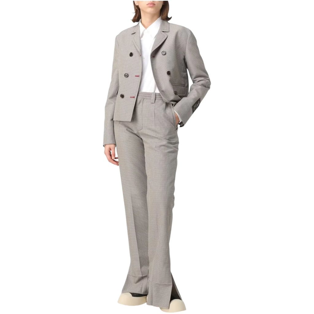 MARNI Houndstooth Double Breasted Blazer IT40|S - flyKAMP