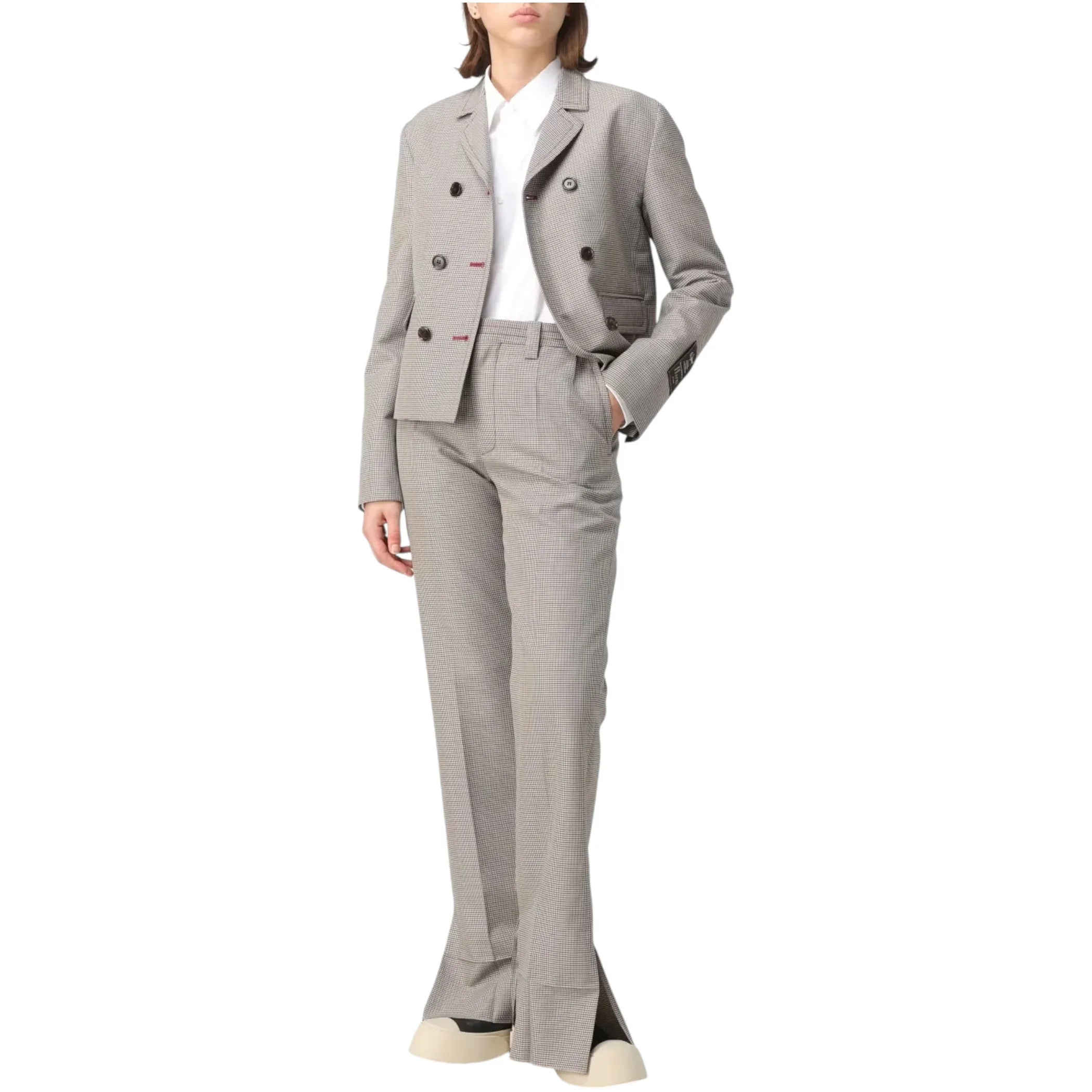 MARNI Houndstooth Double Breasted Blazer IT40|S - flyKAMP
