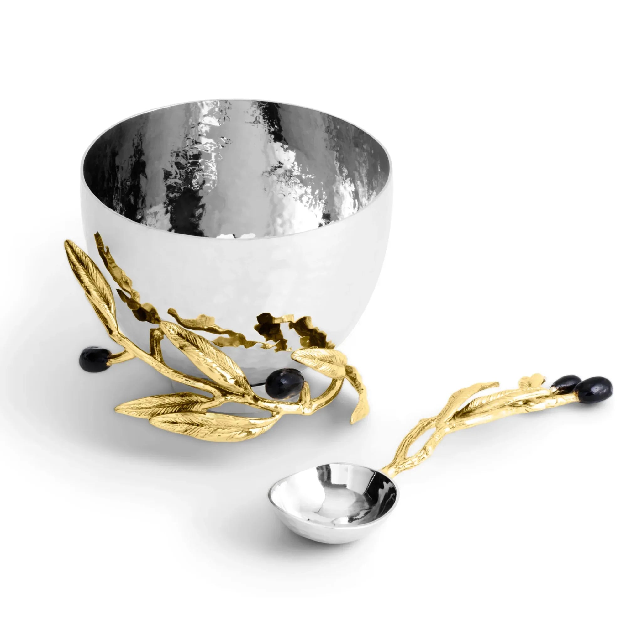 MICHAEL ARAM Olive Branch Nut Dish with Spoon - flyKAMP