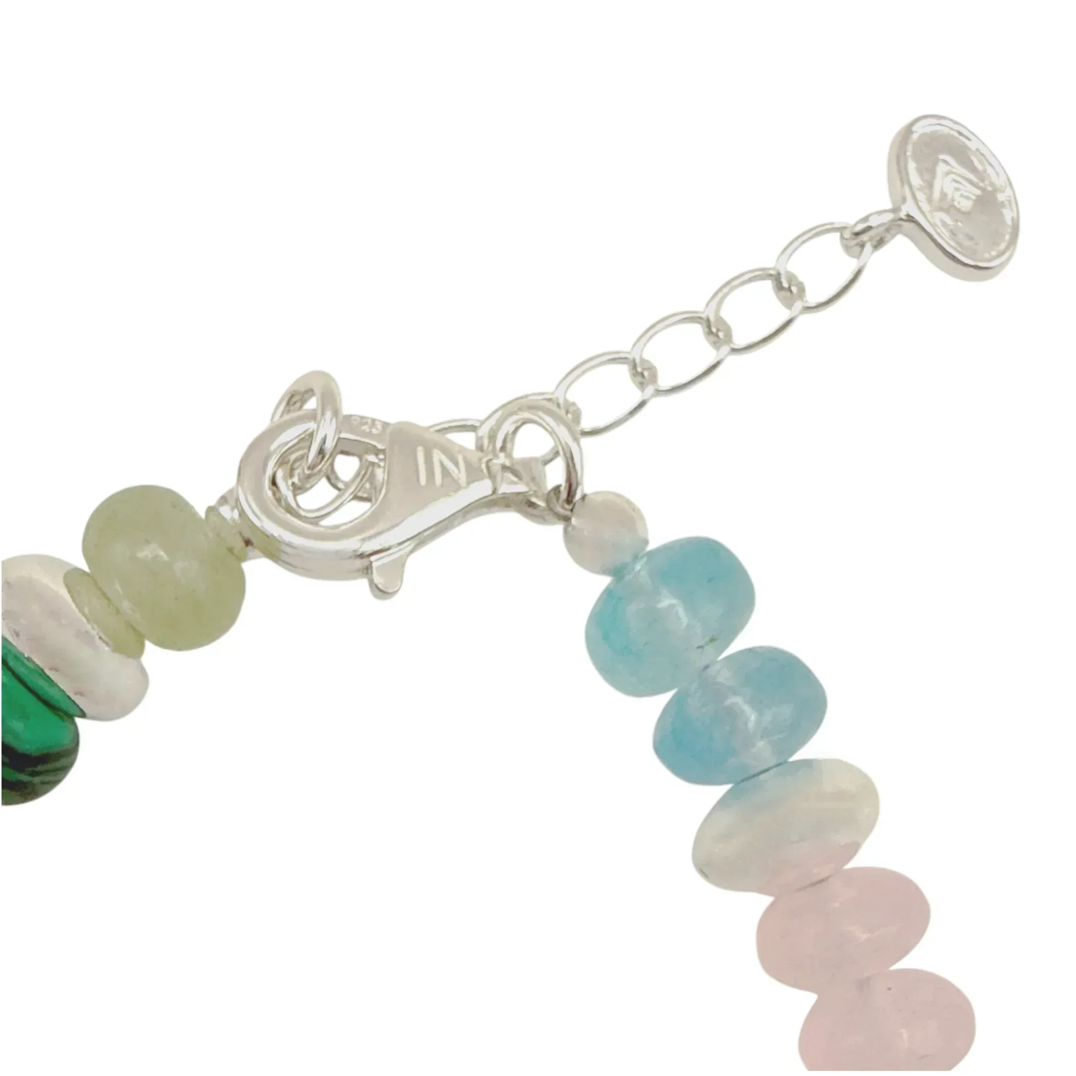 SILPADA Colored In Silver Mixed Stones Beaded Necklace - flyKAMP