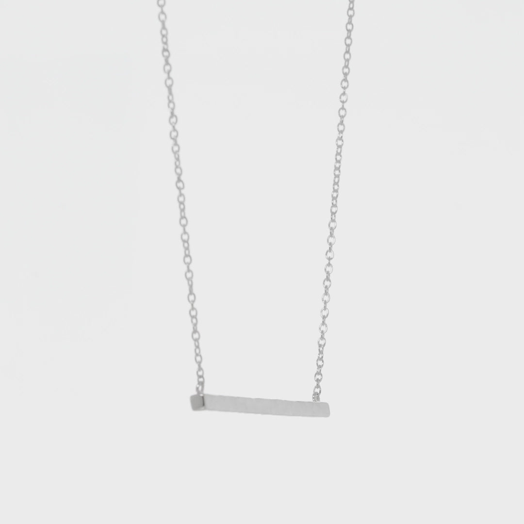 SILPADA Dotted Line Pendant Necklace in Sterling Silver