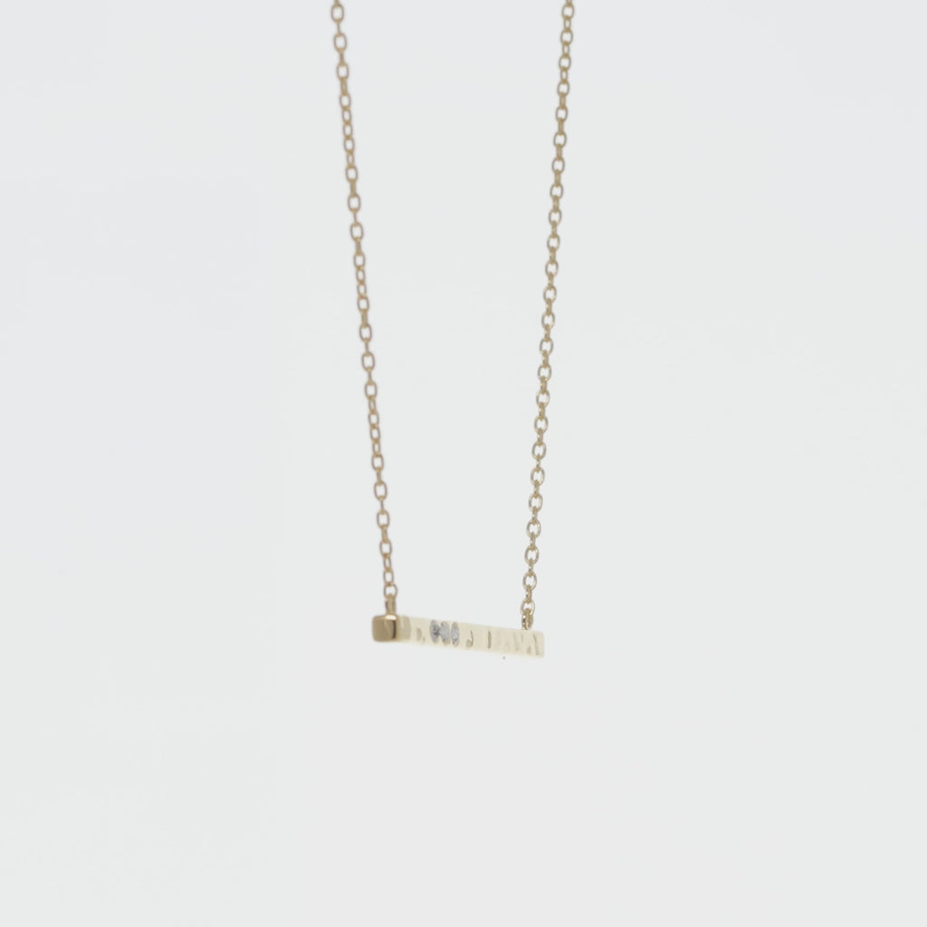 SILPADA Dotted Line Pendant Necklace in Gold-Plated Silver