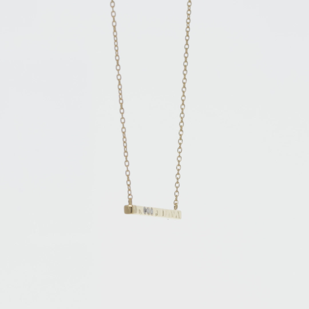 SILPADA Dotted Line Pendant Necklace in Gold-Plated Silver
