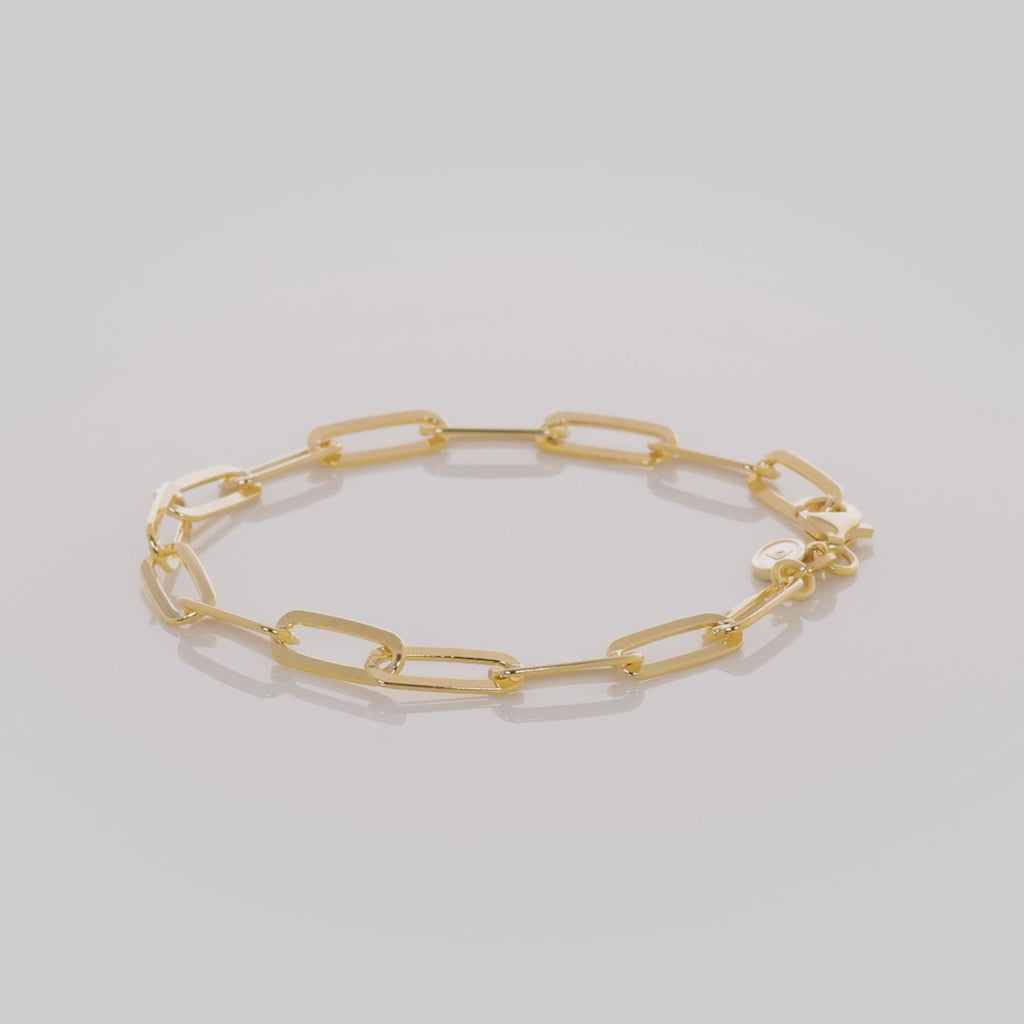 SILPADA Golden Oval Bracelet in 14K Gold Plated