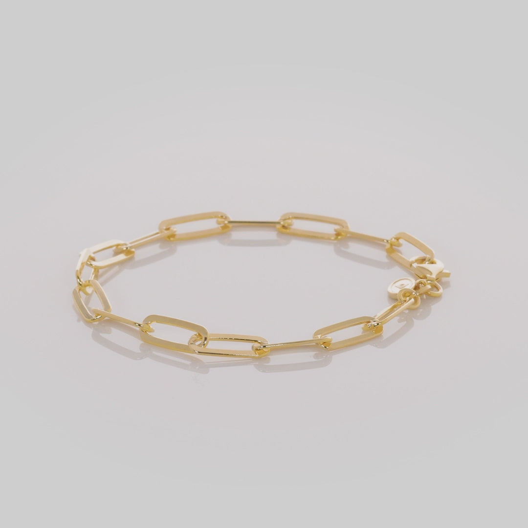 SILPADA Golden Oval Bracelet in 14K Gold Plated