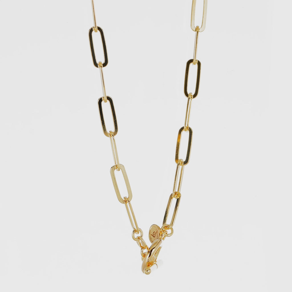 SILPADA Let’s Link Chain Necklace in Gold Plated Silver 17”