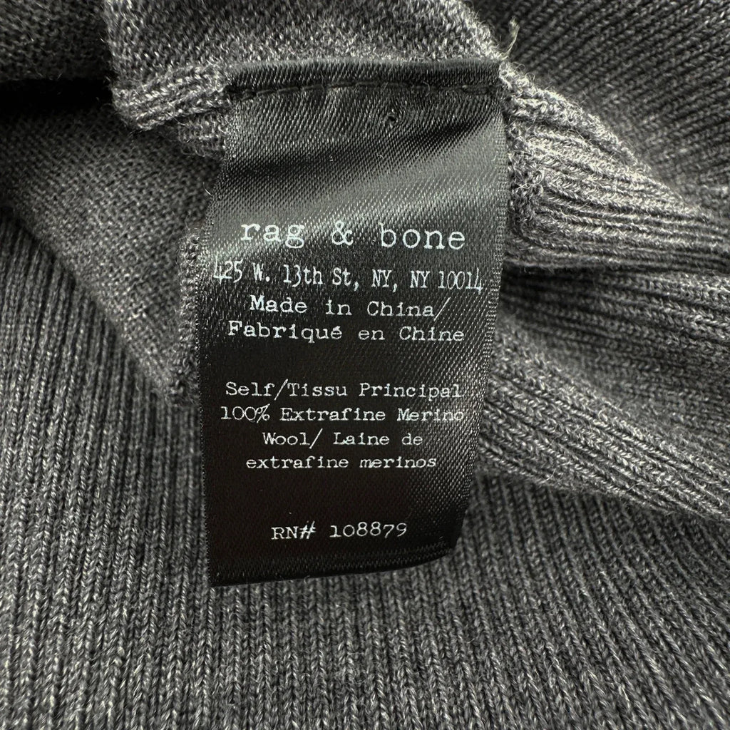 RAG & BONE Sydney Turtleneck in Charcoal S - flyKAMP
