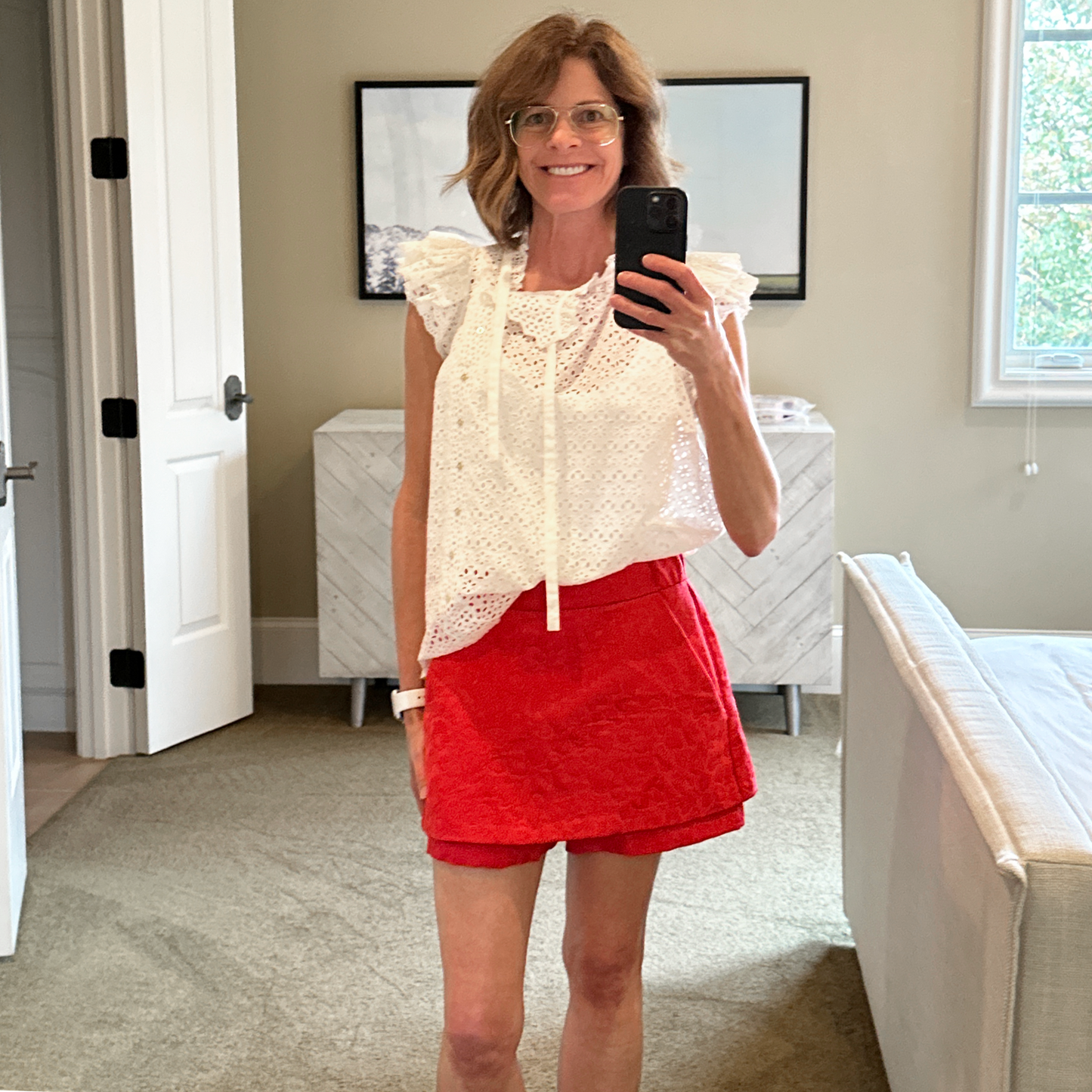 MAJE Ipop Jacquard Skort 38|M