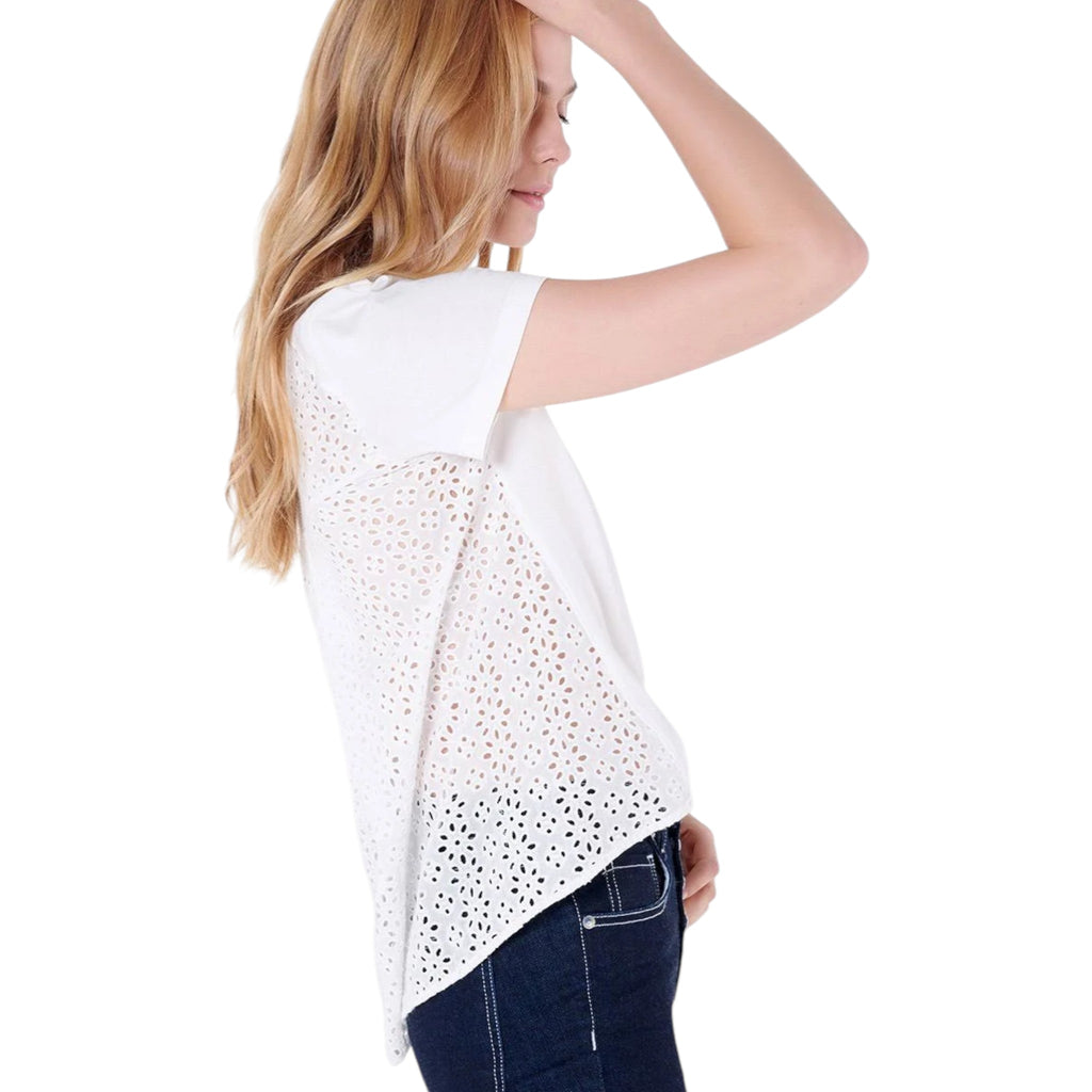 VERONICA BEARD Mauna Eyelet Tee S Veronica Beard