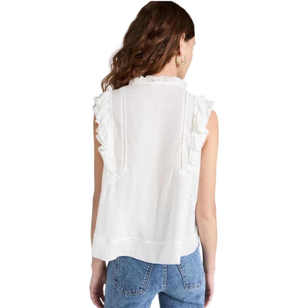 POUPETTE ST BARTH Paulina Blouse In Off White M Poupette St. Barth