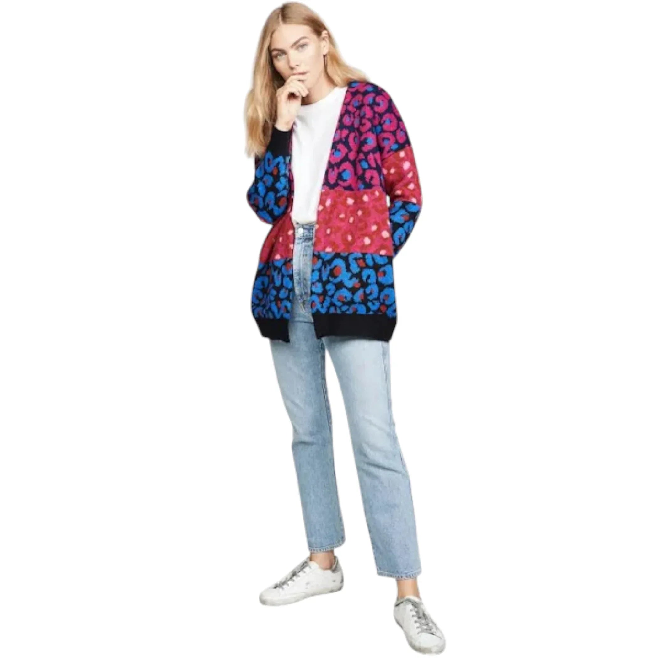 FARM RIO Mixed Leopard Cardigan S - flyKAMP