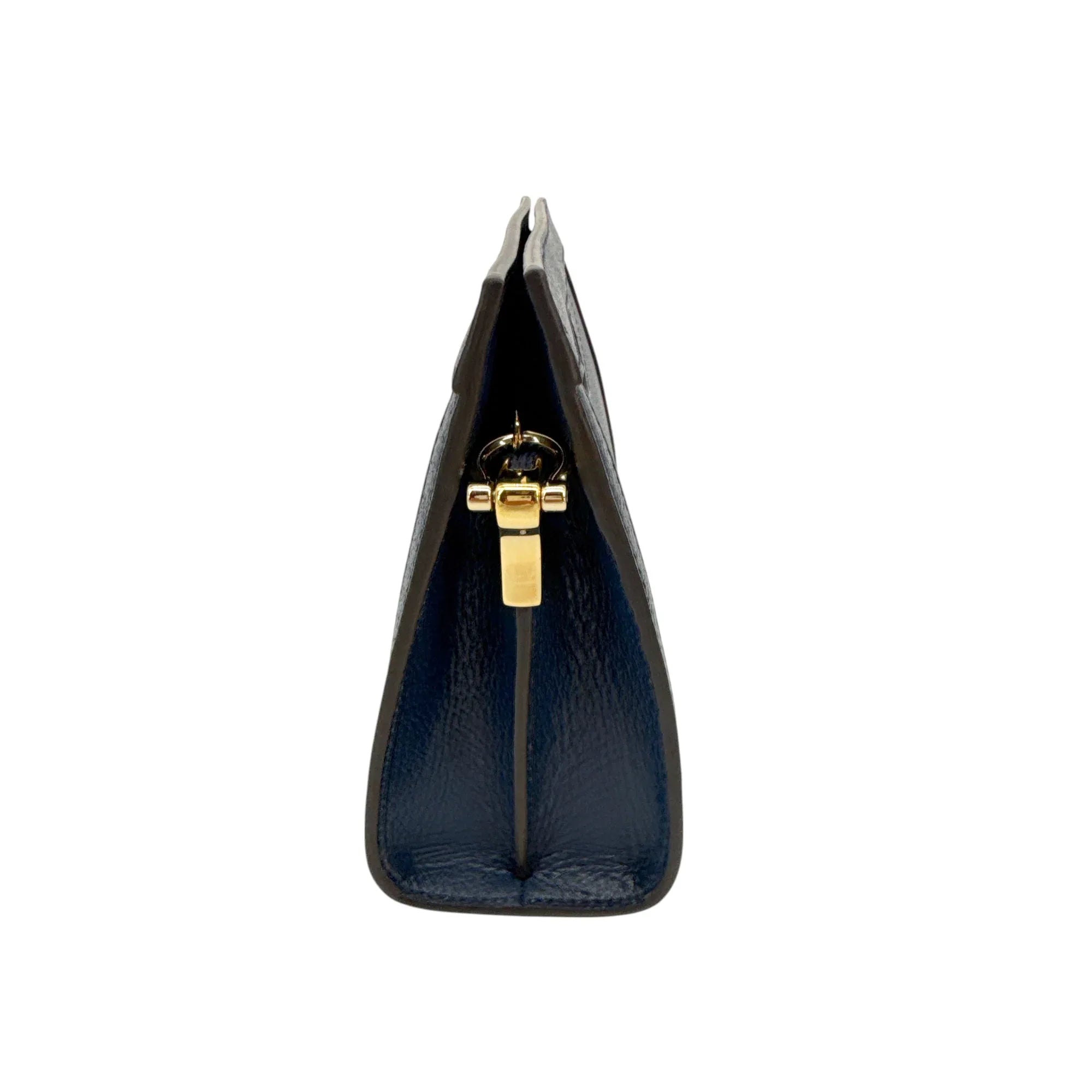 GUCCI Ophidia Chain Shoulder Bag Textured Calfskin Web in Blue Agata - flyKAMP