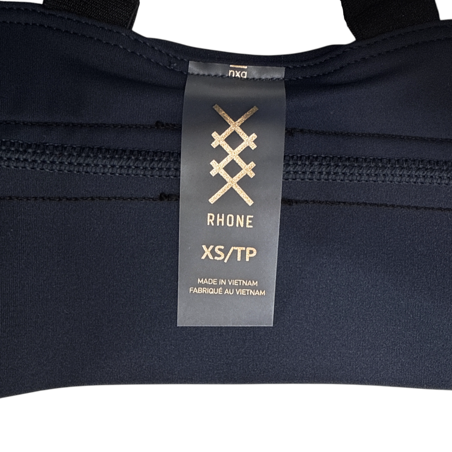 RHONE Banded Hi-Form Bra in Navy XS