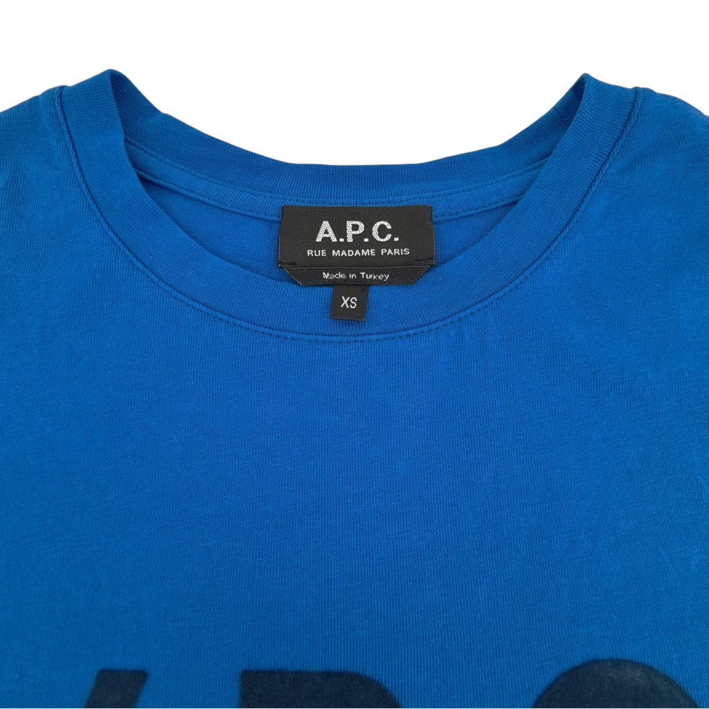 A.P.C. VPC Logo Tee Royal Blue XS - flyKAMP