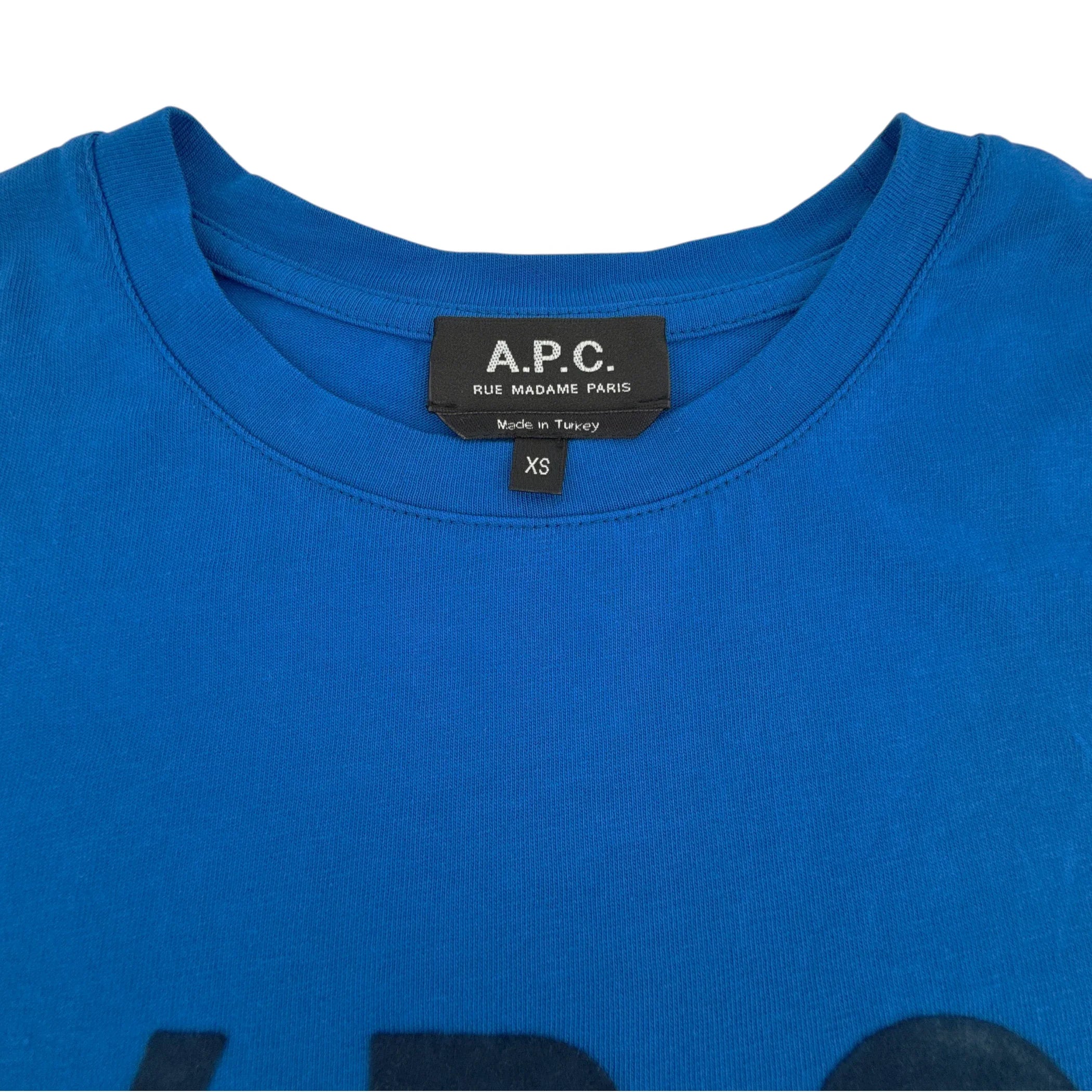 A.P.C. VPC Logo Tee Royal Blue XS - flyKAMP