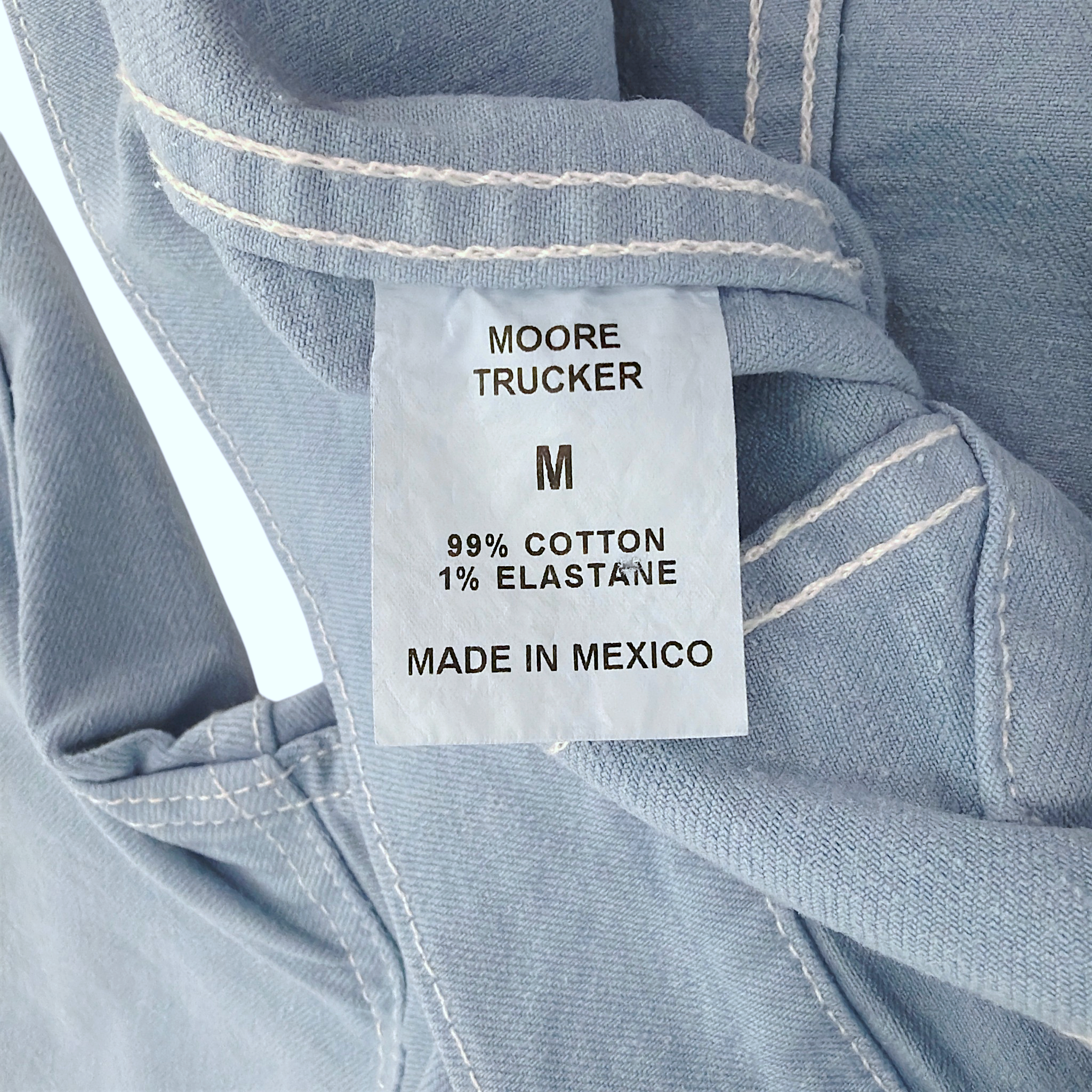 DENIMIST Moore Trucker Jacket in Malibu Blue M Denimist