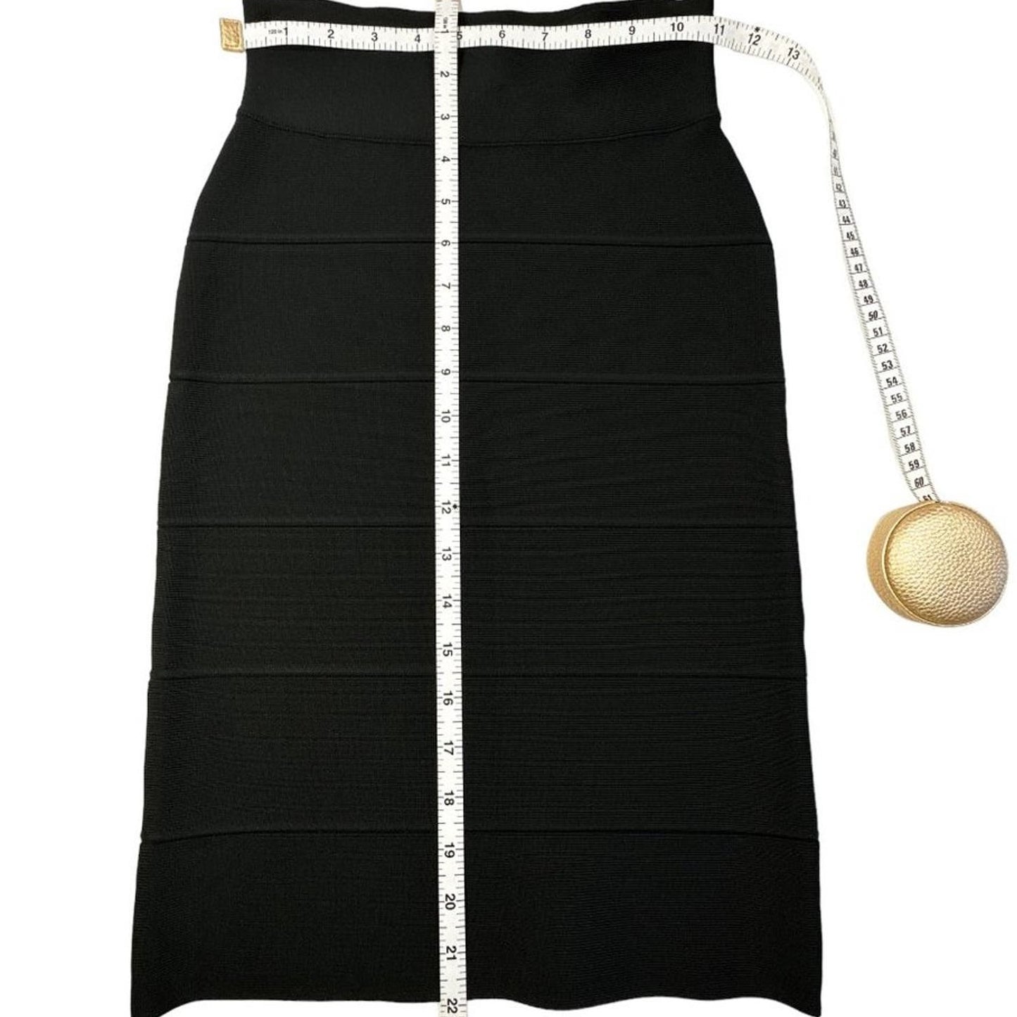 BCBGMAXAZRIA Leger Knit Pencil Skirt Black XS