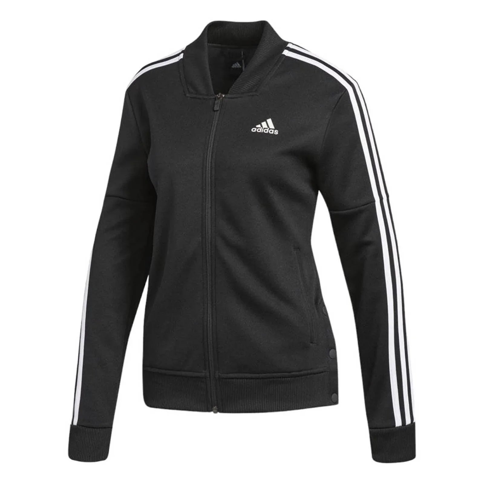 ADIDAS Tricot Snap Track Full Zip Sweatshirt Black XS - flyKAMP