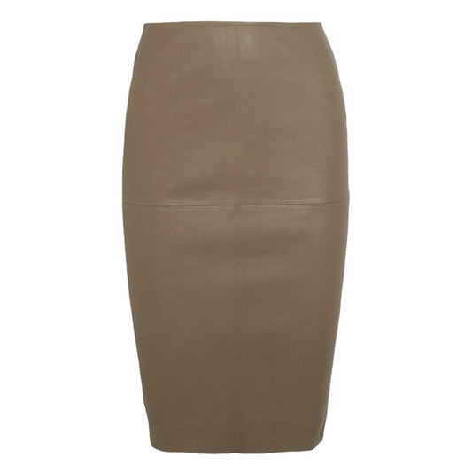 By MALENE BIRGER Floridia Stretch Leather Midi Skirt FR32|XS