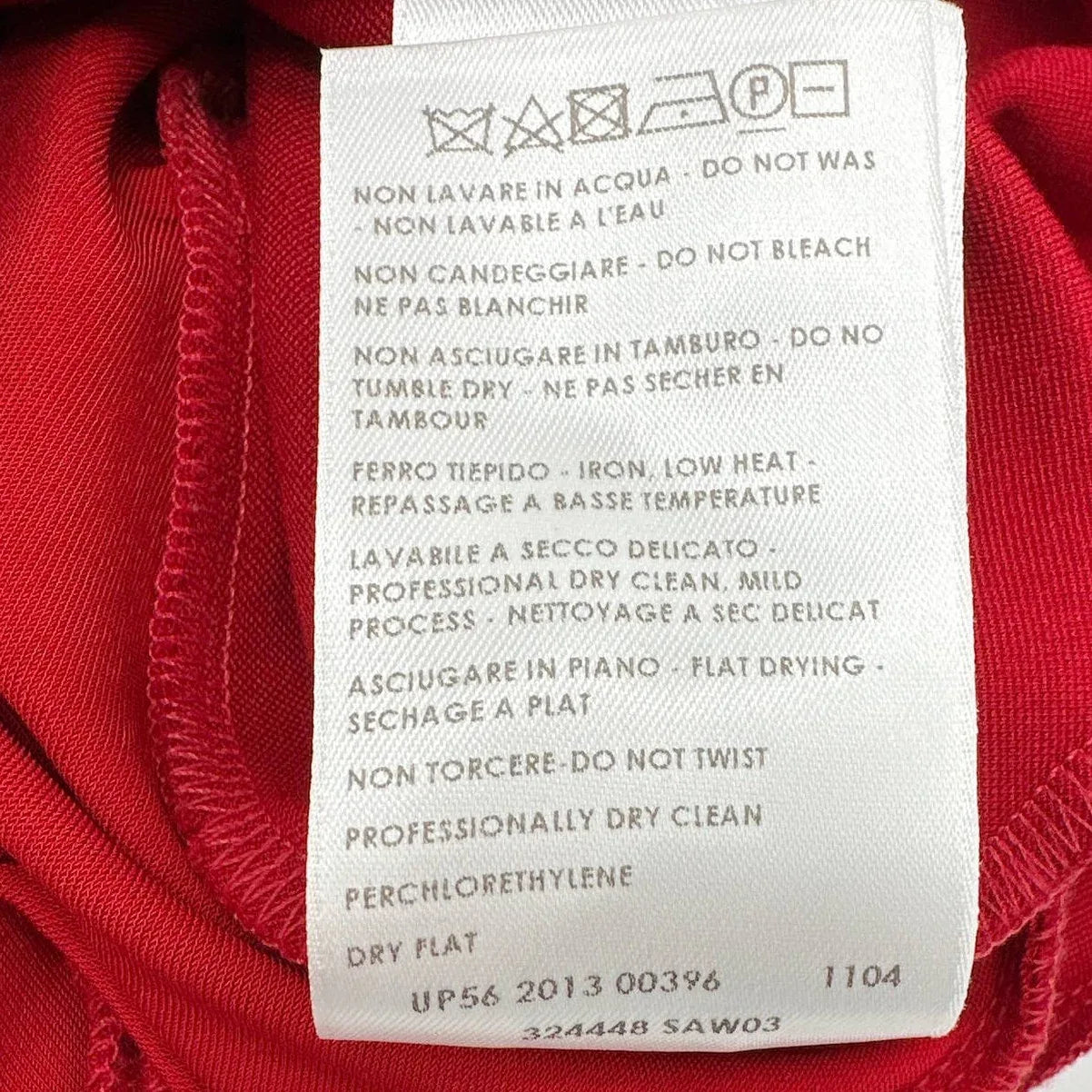 STELLA MCCARTNEY Paneled Sleeveless Dress in Red Size XS - flyKAMP