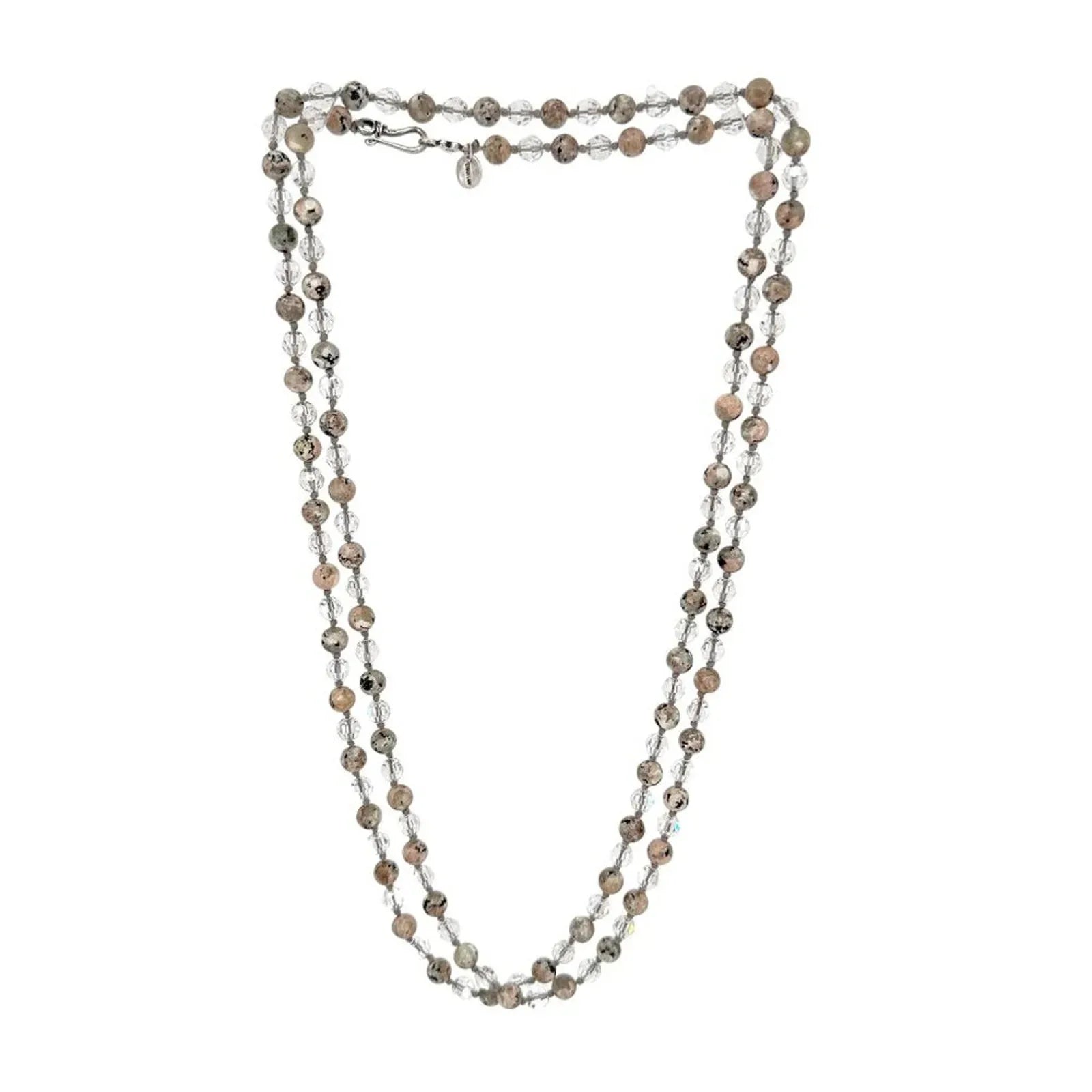 CHAN LUU Semi-Precious Necklace or Wrap Bracelet Clear & Natural - flyKAMP