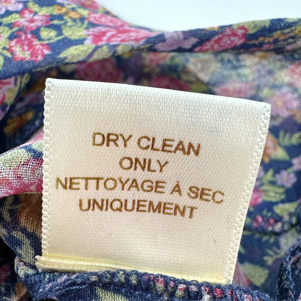 ANTHROPOLOGIE One Fine Day Floral Silk Blouse XS - flyKAMP