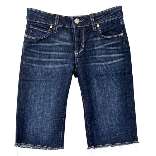 PAIGE Denim Dean Fit Bermuda Cut Off Jean Shorts 23