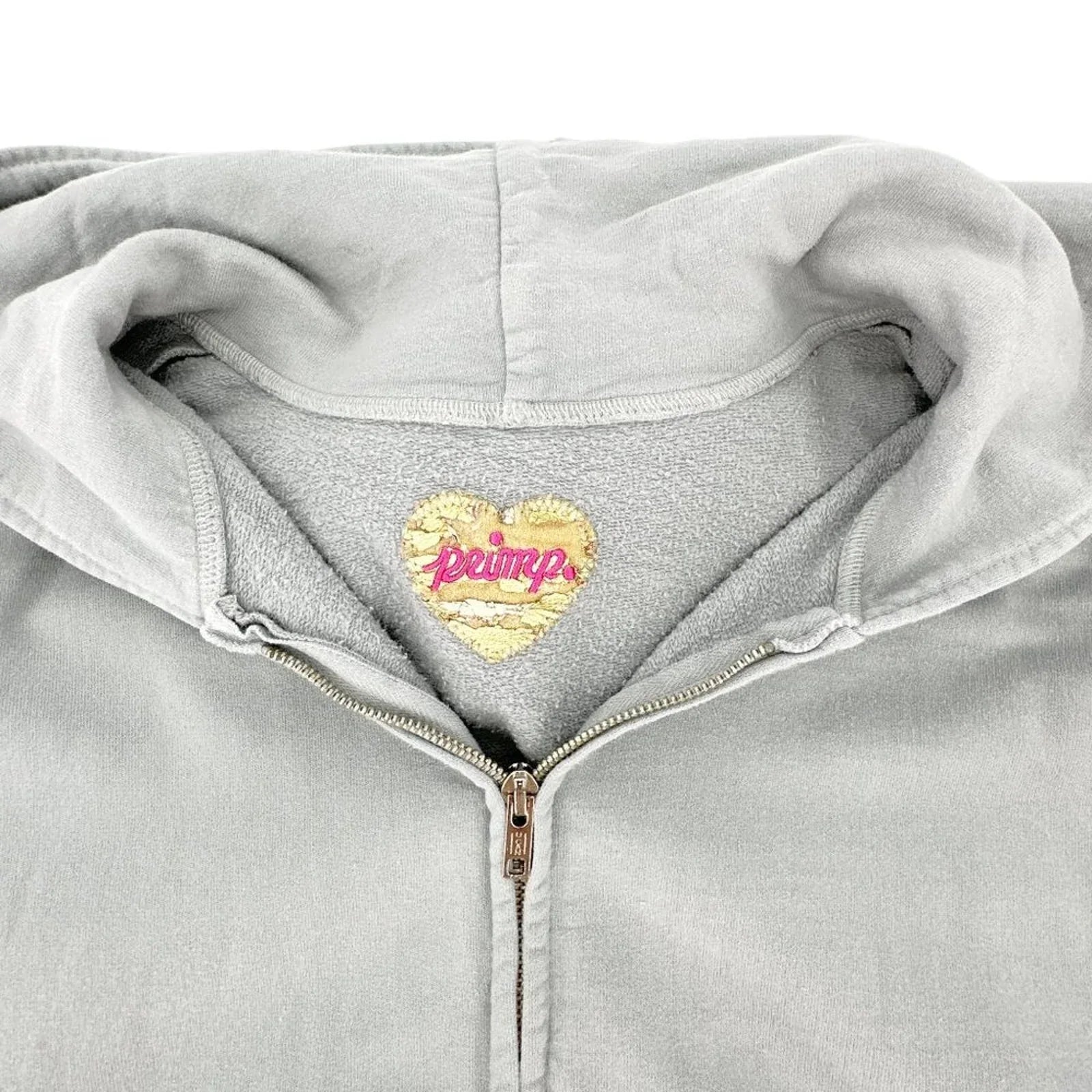 PRIMP Sequin Zip Hoodie in Grey & Silver S - flyKAMP