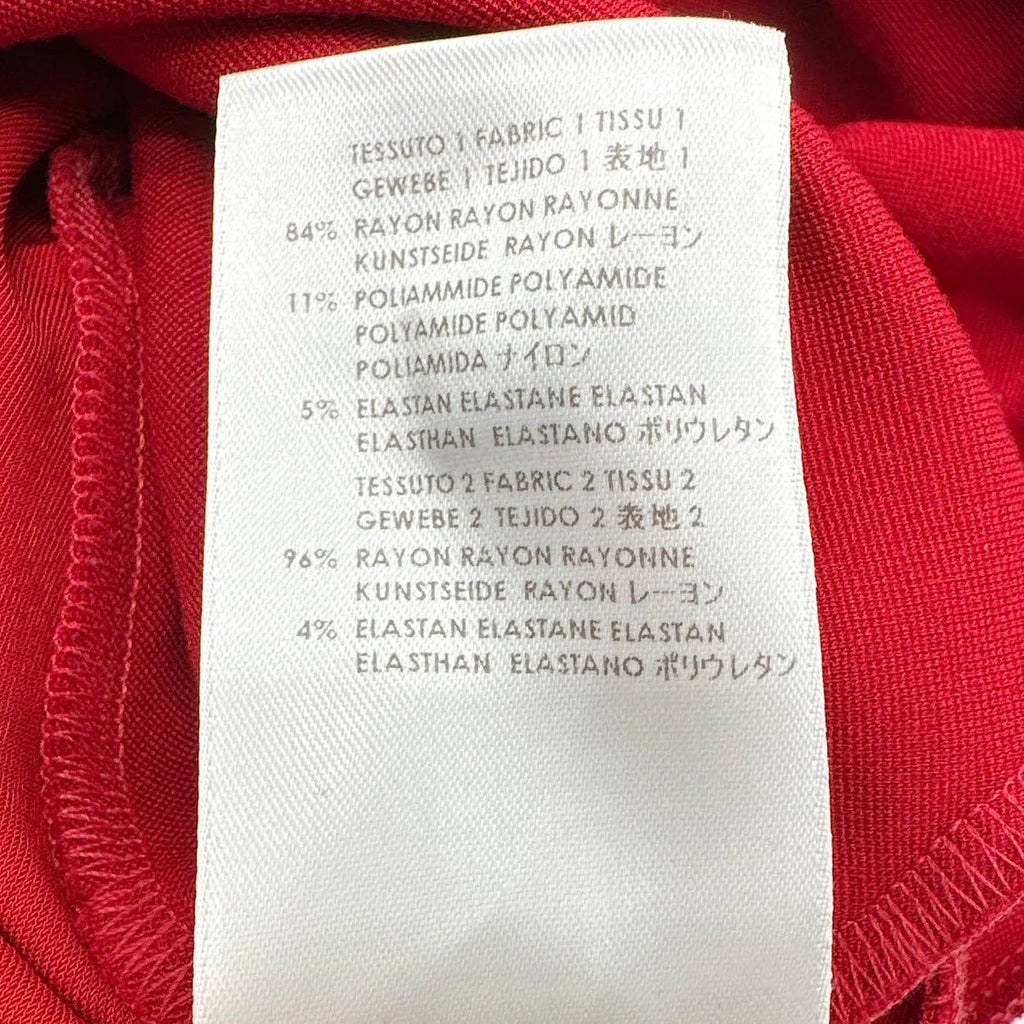 STELLA MCCARTNEY Paneled Sleeveless Dress in Red Size XS - flyKAMP