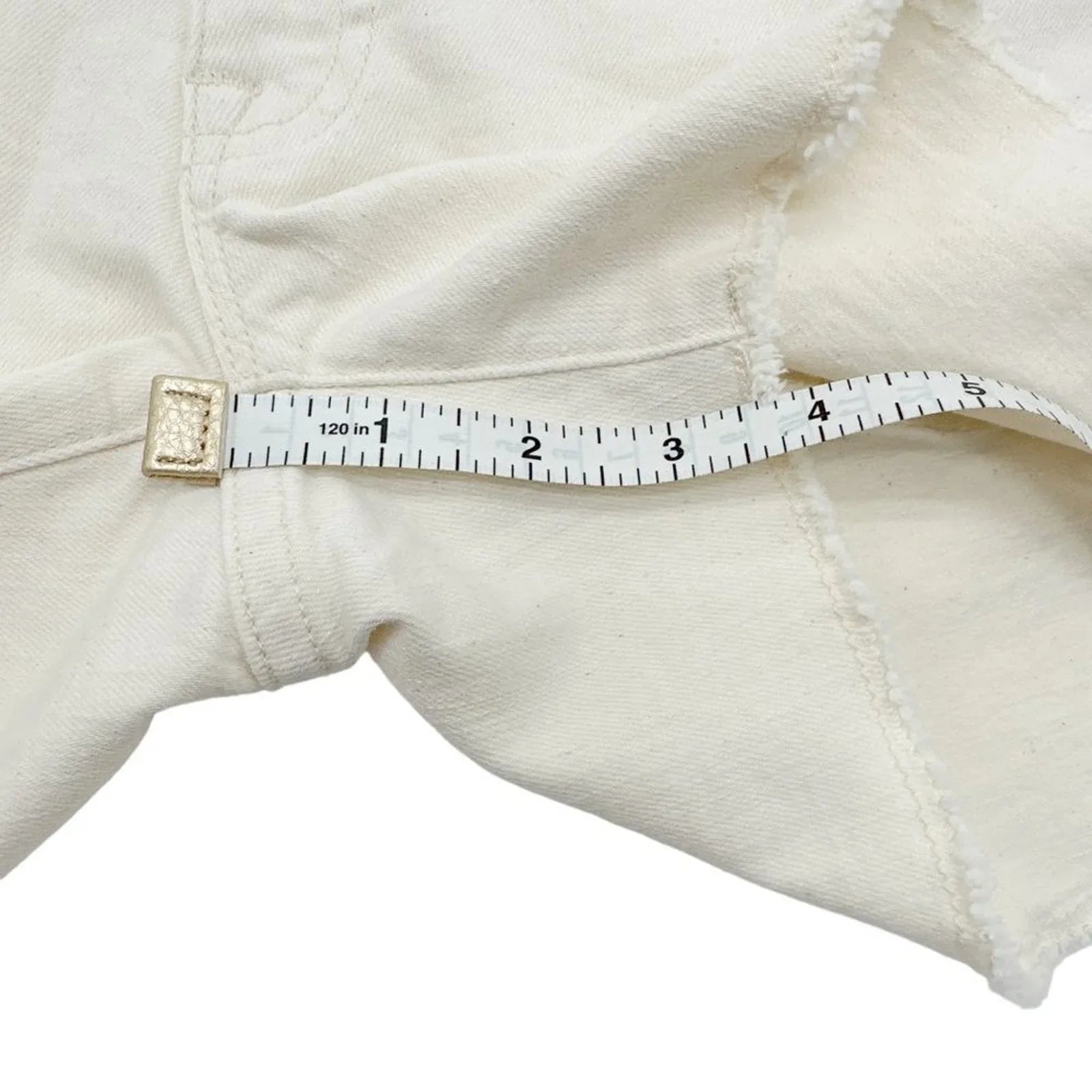 J.CREW Denim Short in Ecru 24 - flyKAMP