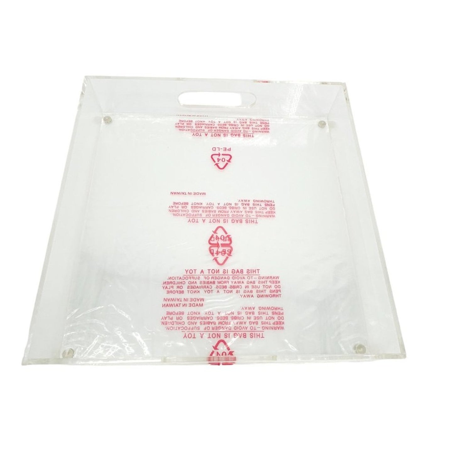 ACRYLIC 12" Square Insertable Tray