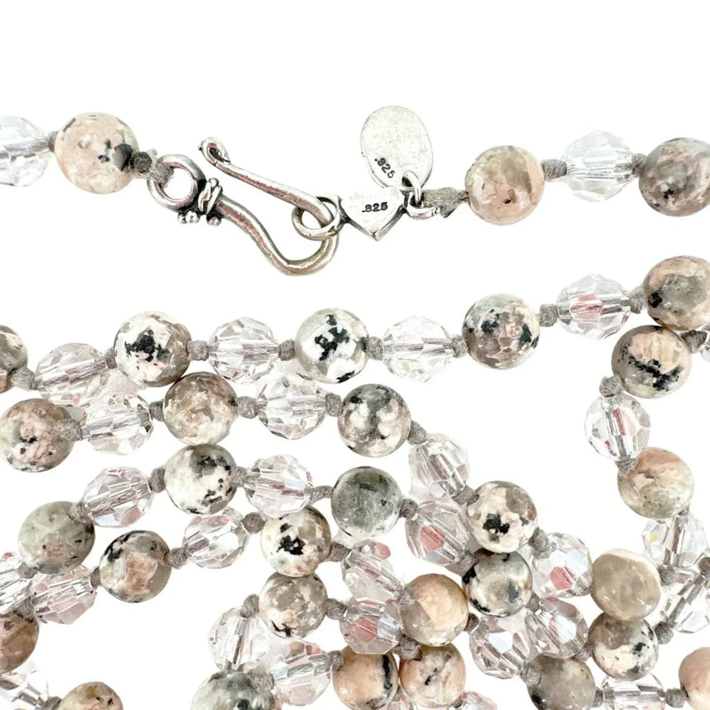 CHAN LUU Semi-Precious Necklace or Wrap Bracelet Clear & Natural - flyKAMP